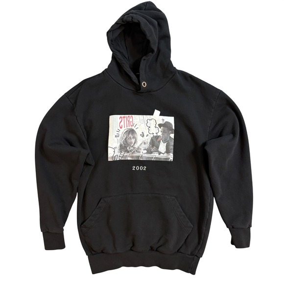 throwback Other - Throwback 2002 Beyonce Jay Z Bonnie and Clyde Graphic Black Hoodie Unisex small